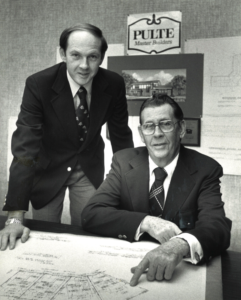 Harold Peek with his father, Fred, in 1979. Both men served the Association as president.