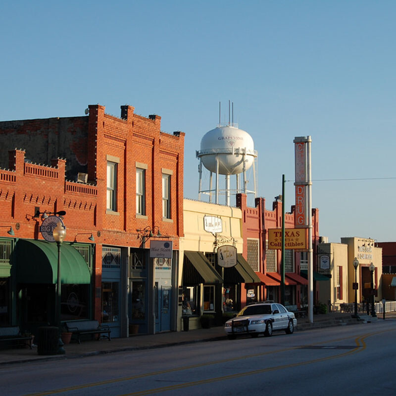Grapevine's Historic Main Street District